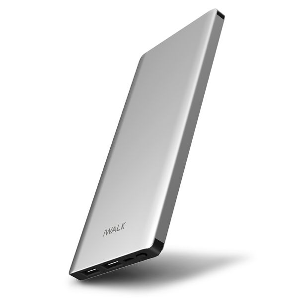 iWalk Chic 10000mAh Dual USB Powerbank Zilver