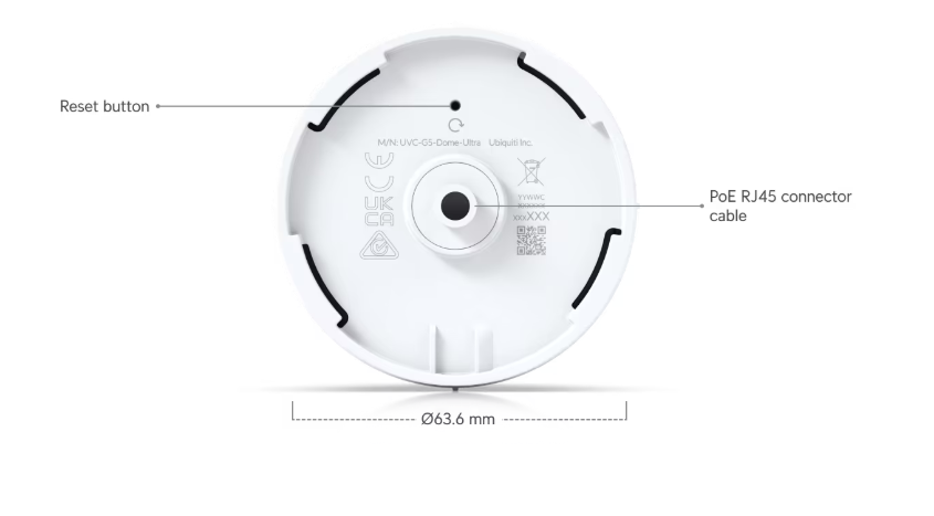 Ubiquiti Camera G5 Dome Ultra Wit