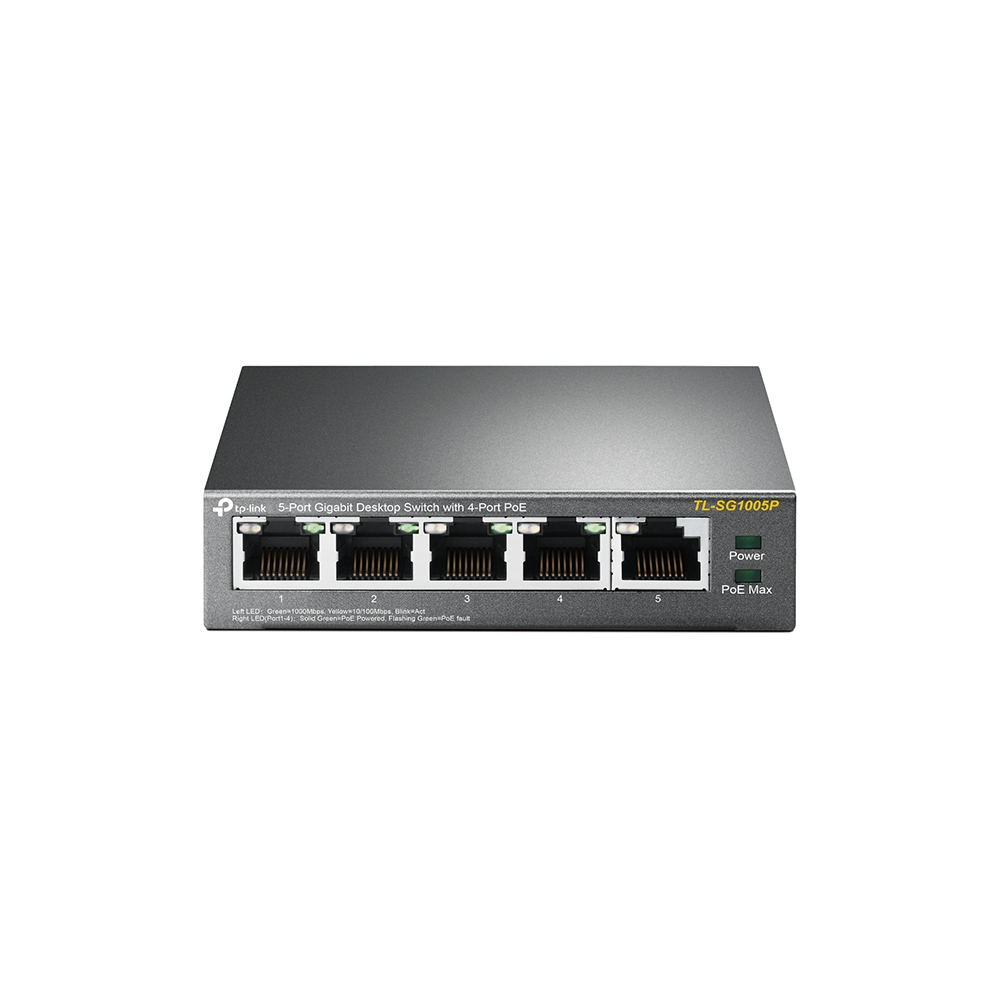 TP-link 5-Port poE Gigabit Desktop Switch TL-SG1005P