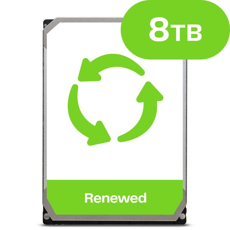 8TB SATA Harddisk A-Grade Renewed