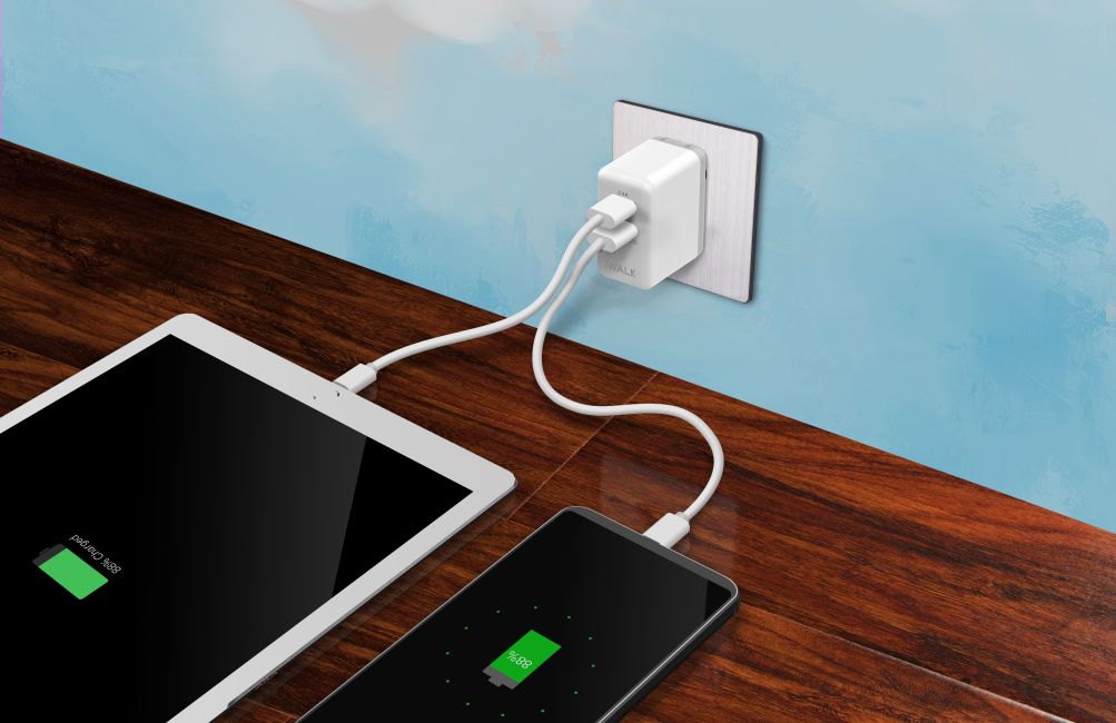 iWalk Leopard Dual USB Quick Charge adapter