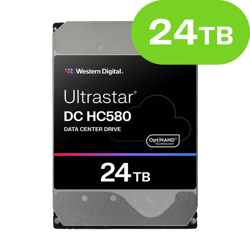 24TB Western Digital Ultrastar DC HC580 (SATA 6Gb/s) WUH722424ALE6L4 512e/4Kn SE