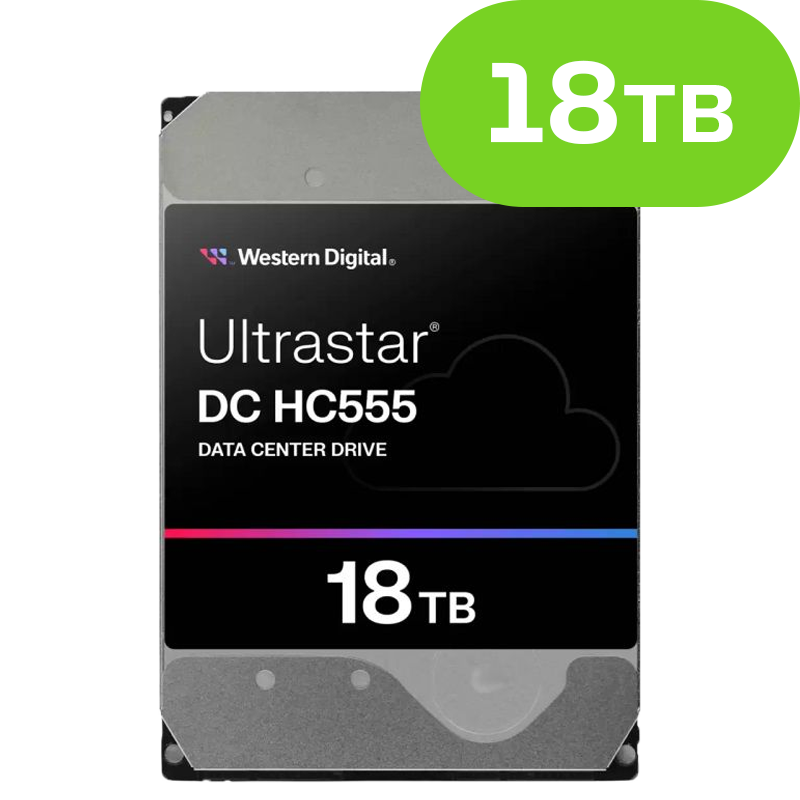 18TB Western Digital Ultrastar DC HC555 (SAS 12Gb/s) WUH722018CL5204 512e SE P3