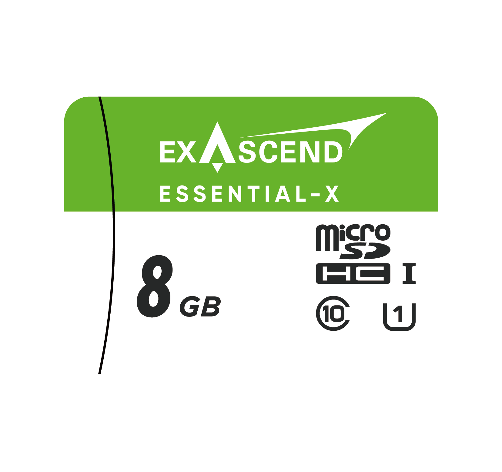 8G Exascend Essential-X micro SD card ES008GTFC1MP
