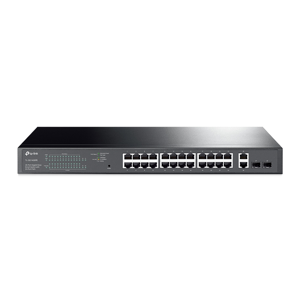 TP-Link 28-Port Gigabit Easy Smart Switch with 24-Port PoE+ TL-SG1428PE