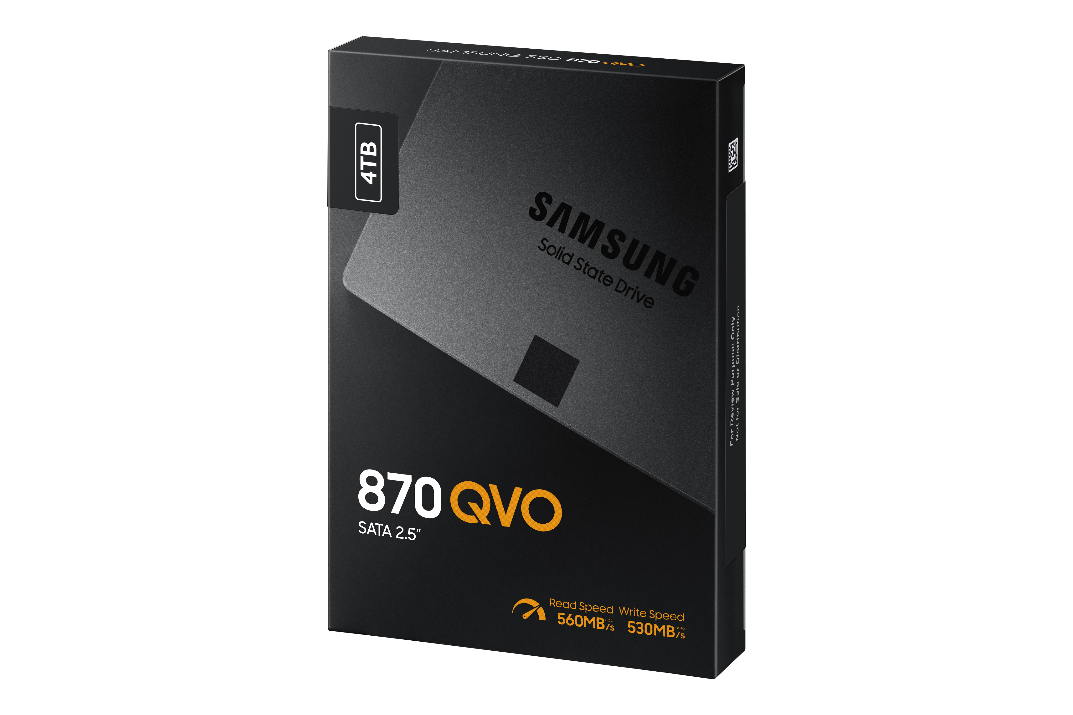 4TB Samsung 2.5 inch SATA SSD 870 QVO MZ-77Q4T0BW