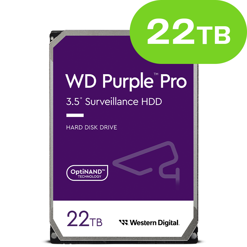 22TB WD Purple Pro Surveillance WD221PURP