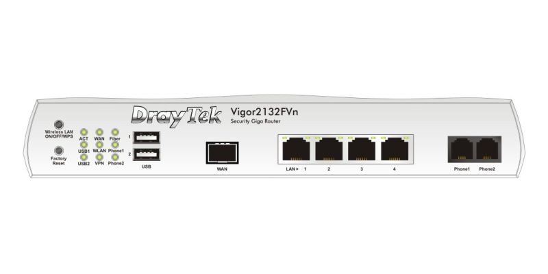 DrayTek Vigor2132FVn Wireless Glasvezel Router