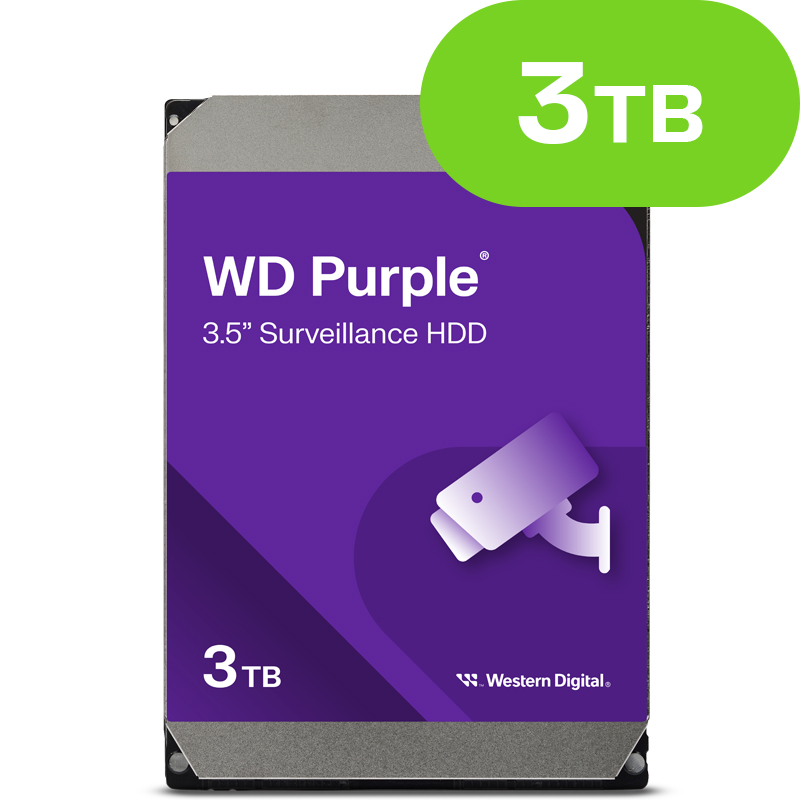3TB WD Purple Surveillance WD34PURZ