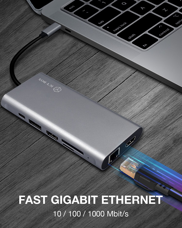 ICY BOX USB Type-C notebook DockingStation IB-DK4050-CPD