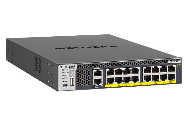 Netgear L3 16x10GBase-T PoE+ (500 W) managed switch M4300-16X XSM4316PB-100NES