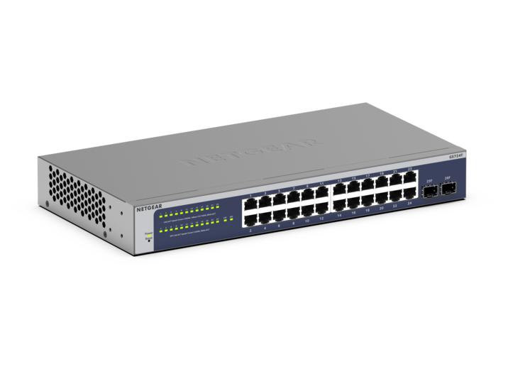 Netgear 24-poorts Gigabit Ethernet Unmanaged Switch GS724T-600EUS