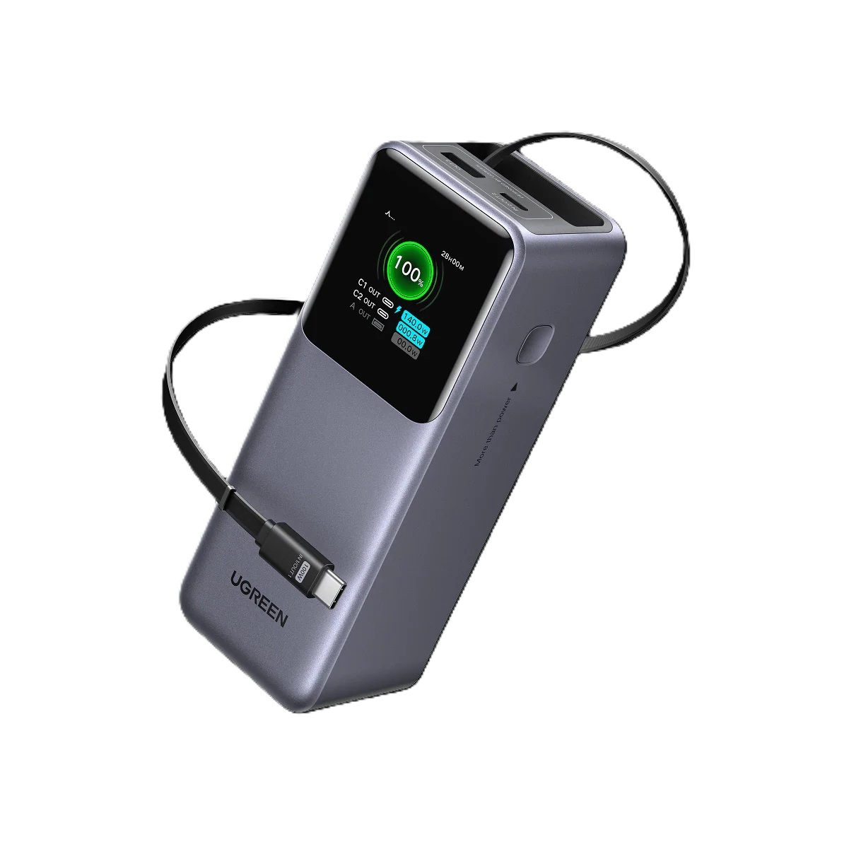 UGREEN 165W Power Bank with Retractable Cable