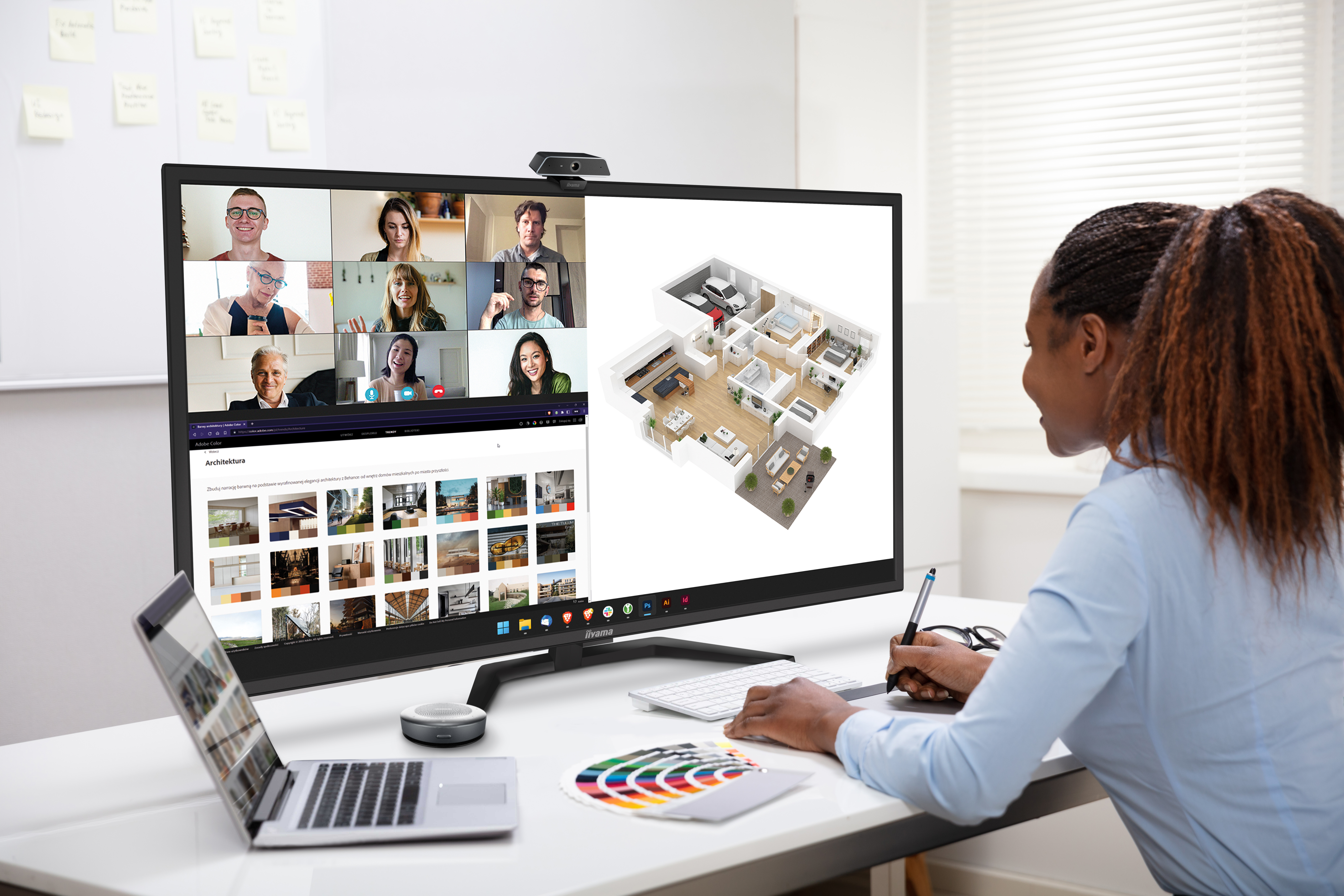 iiyama ProLite X4373UHSU-B1 43 grootformaat desktopmonitor met 4K zwart monitor