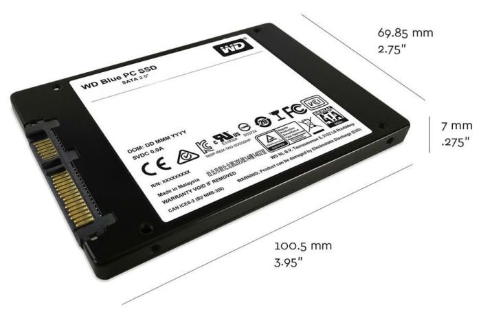 500GB WD Blue SSD WDS500G1B0A