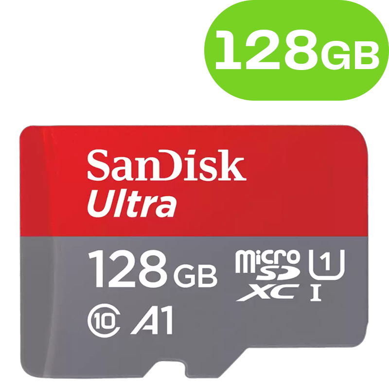 SanDisk Ultra microSD with SD Adapter 128GB SDSQUAB-128G-GN6MA