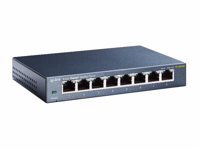TP-LINK 8-port Desktop Gigabit Switch TL-SG108