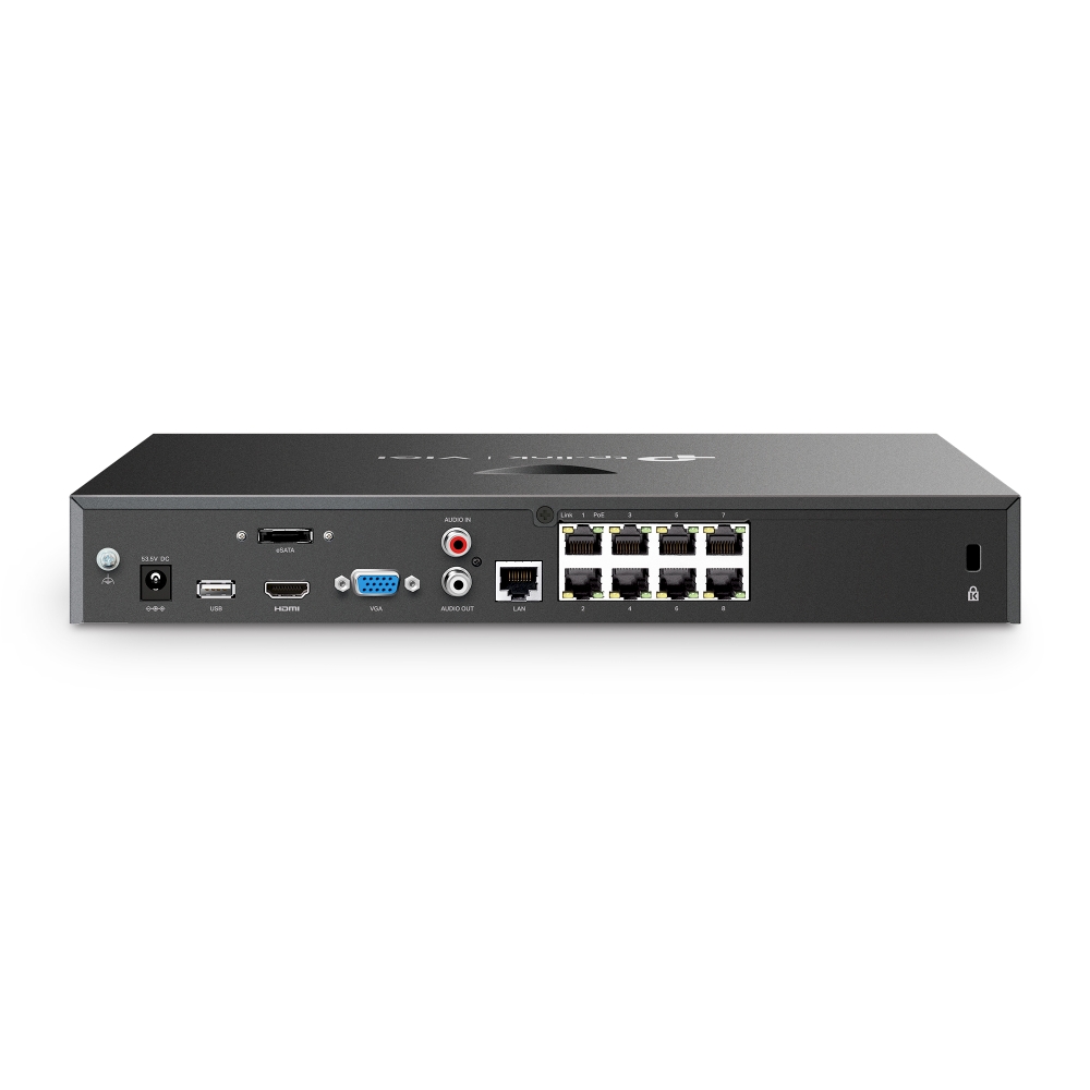 TP-Link 8 Channel PoE+ Network Video Recorder VIGI NVR2008H-8MP-2TB