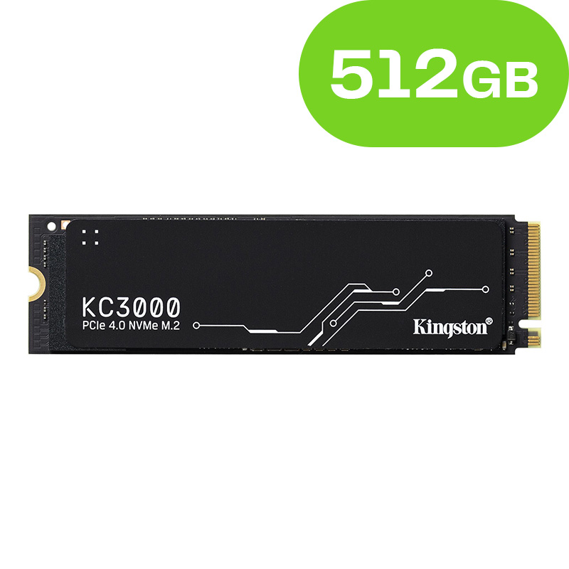 512GB Kingston KC3000 PCIe 4.0 NVMe M.2 SSD