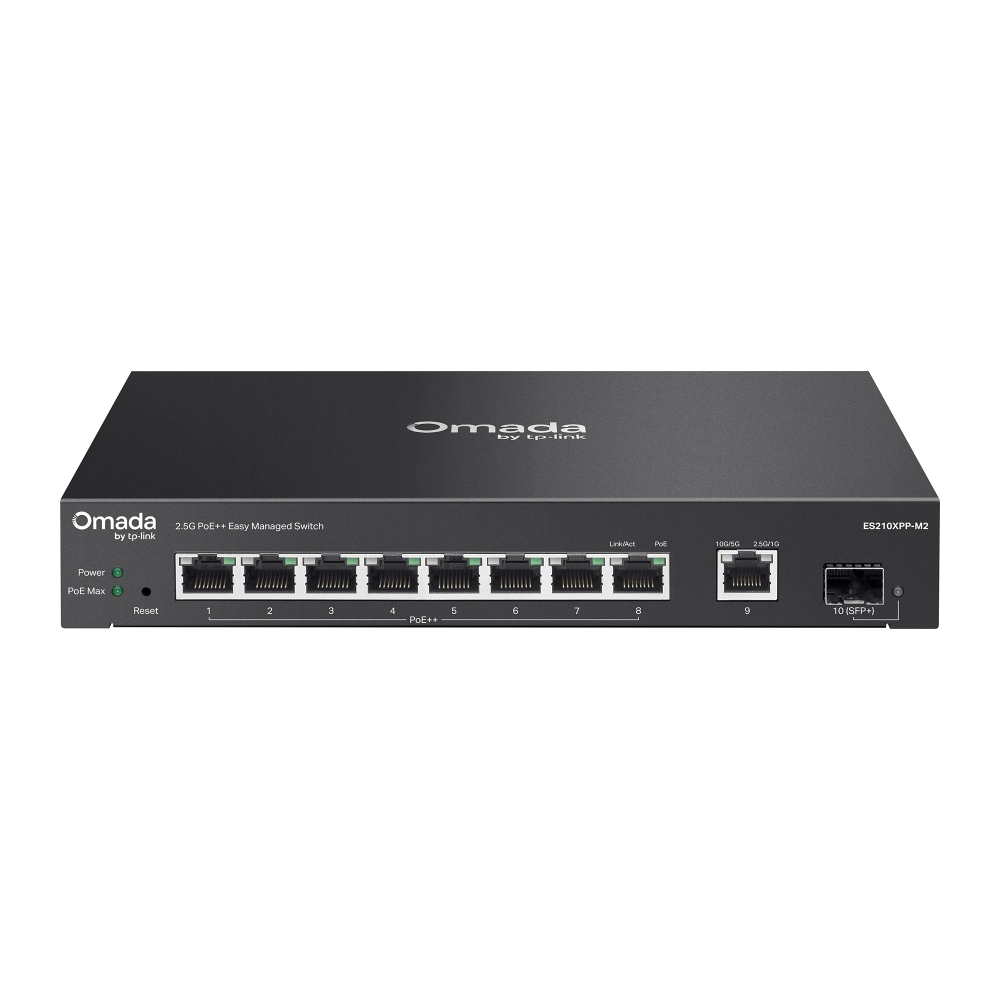 TP-Link Omada 8-Port 2.5G+2-Port 10G Easy Managed Switch ES210XPP-M2