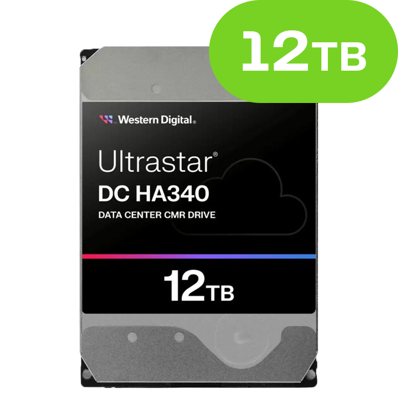12TB Western Digital Ultrastar DC HA340 (SATA 6Gb/s) WUS721212BLE6L4 512e SE NP3