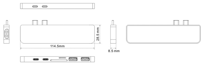 HyperDrive Thunderbolt 3 USB-C Hub (Space Grey)