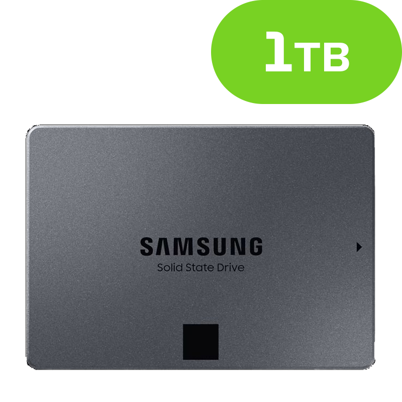 1TB Samsung 2.5 inch SATA SSD 870 QVO MZ-77Q1T0BW