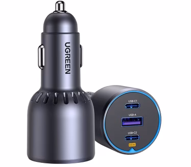 UGREEN 75W 3-Port Fast Car Charger 35024