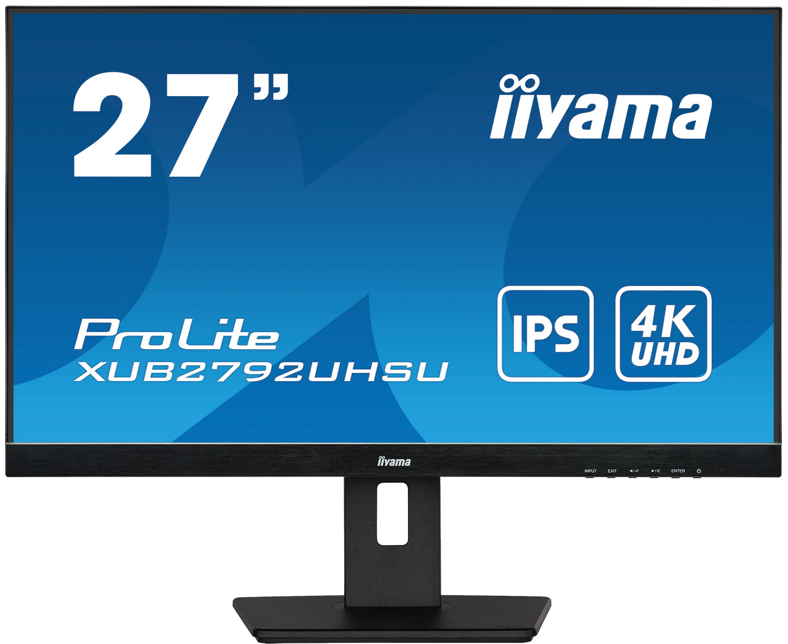 iiyama ProLite XUB2792UHSU-B5 27” Ultra slim design IPS 4K zwart monitor