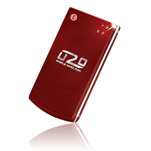 u2o CMS100 Mobile Harddisk Rood