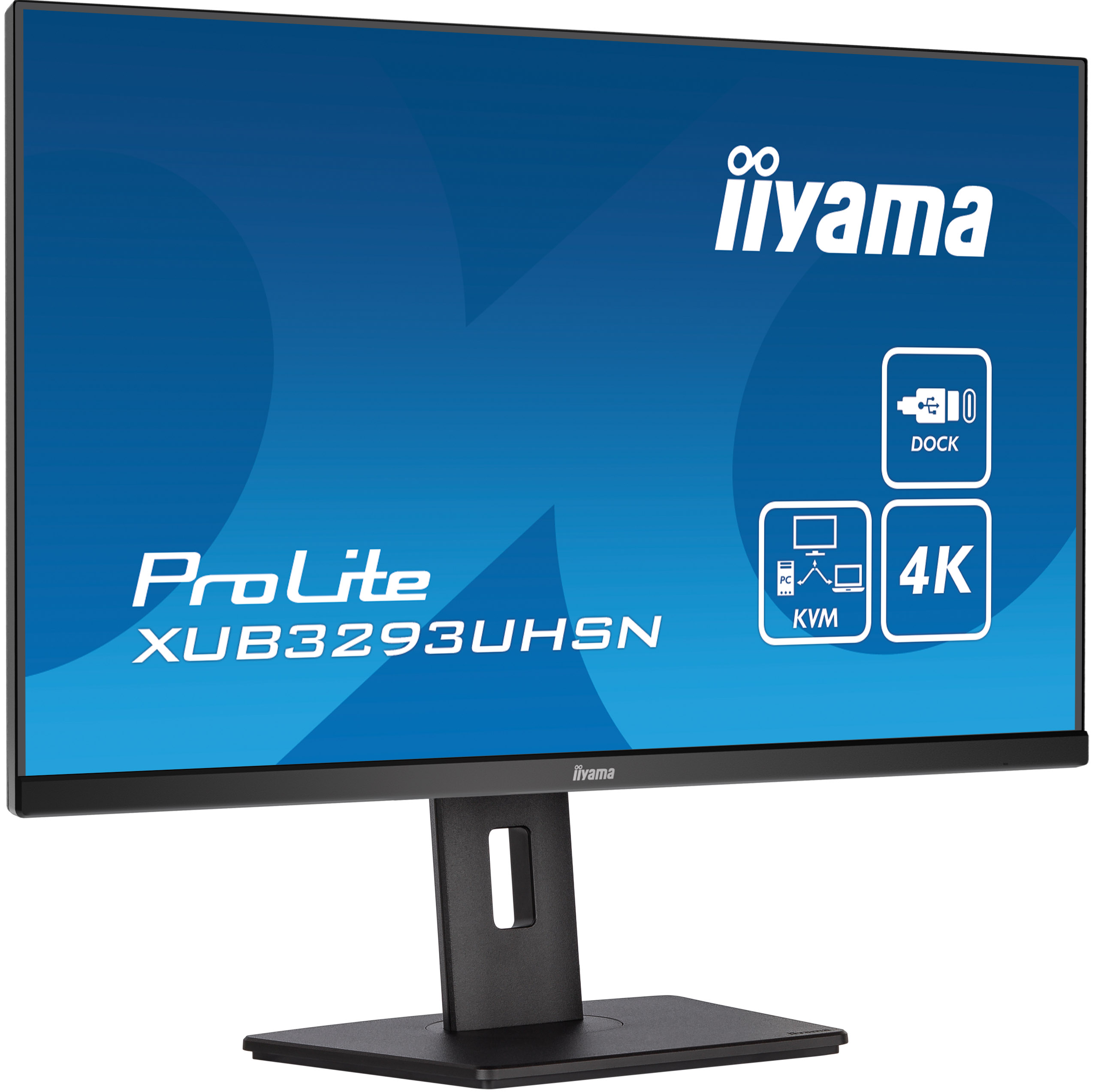 iiyama ProLite XUB3293UHSN-B5 32’’ IPS met KVM switch, USB-C dock en RJ45 (LAN) zwart monitor