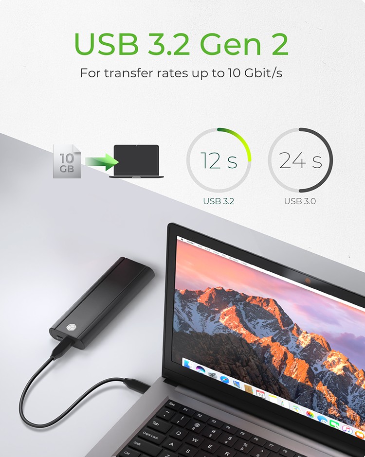 ICY BOX Behuizing for 1x M.2 NVMe SSD IB-1807MT-C31