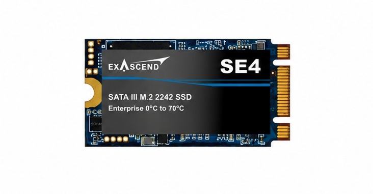 1920GB Exascend SE4 NAND Flash SSD Enterprise SATA3 M.2 2242 3D TLC