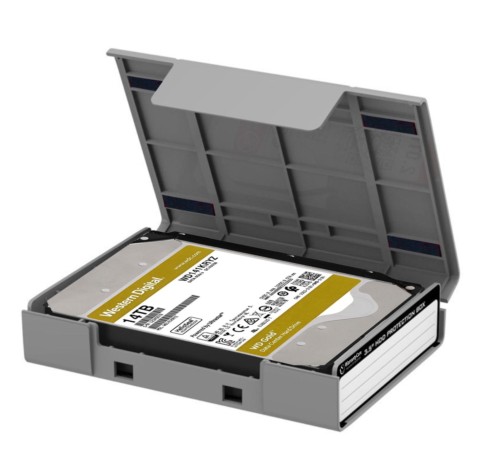 WarrantyCare 3,5 HDD Protection Box Grey