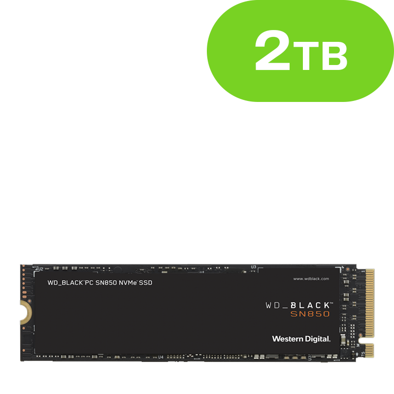 2TB Western Digital SN850X SSD M.2 2280 PCIe 4.0 x4 (NVMe) WDS200T2X0E