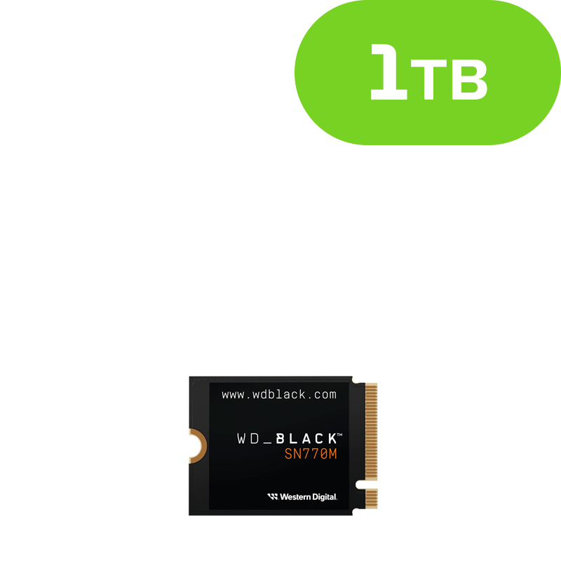 1TB Western Digital SSD M.2 2230 NVMe WDS100T3X0G