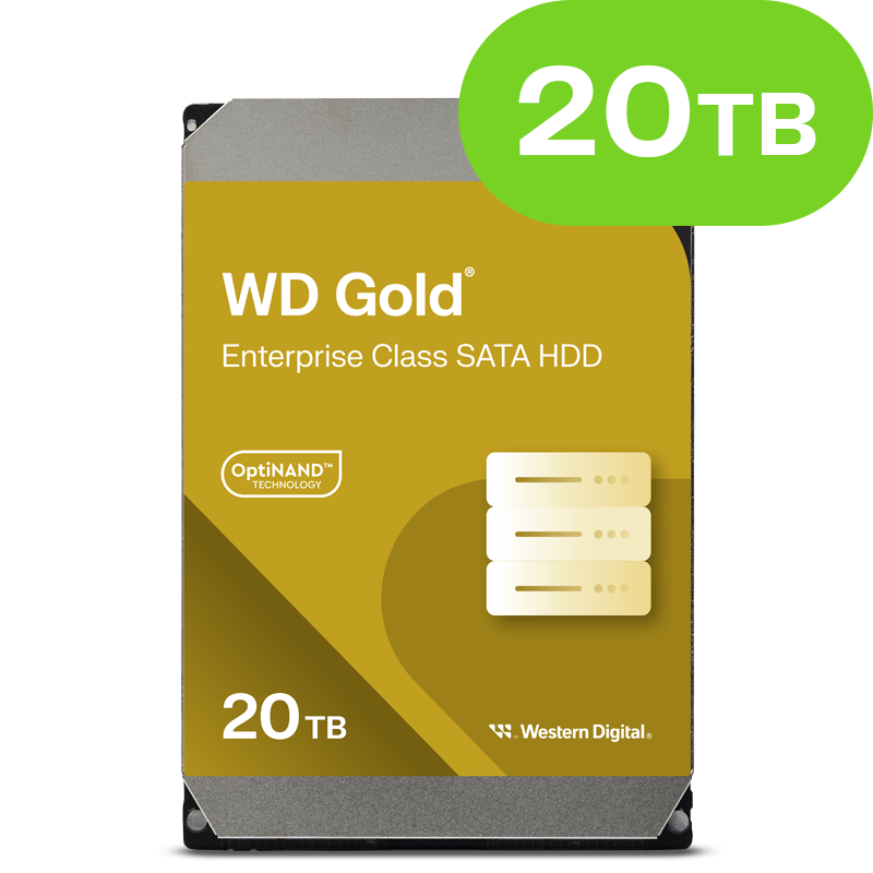 20TB Western Digital Gold (SATA 6Gb/s) WD203KRYZ 512e