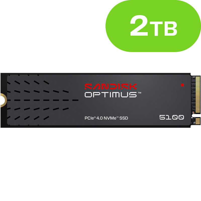 2TB SanDisk Optimus 5100 PCIe 4.0 M.2 2280 NVMe SSD SDSP51200TAN-000E0
