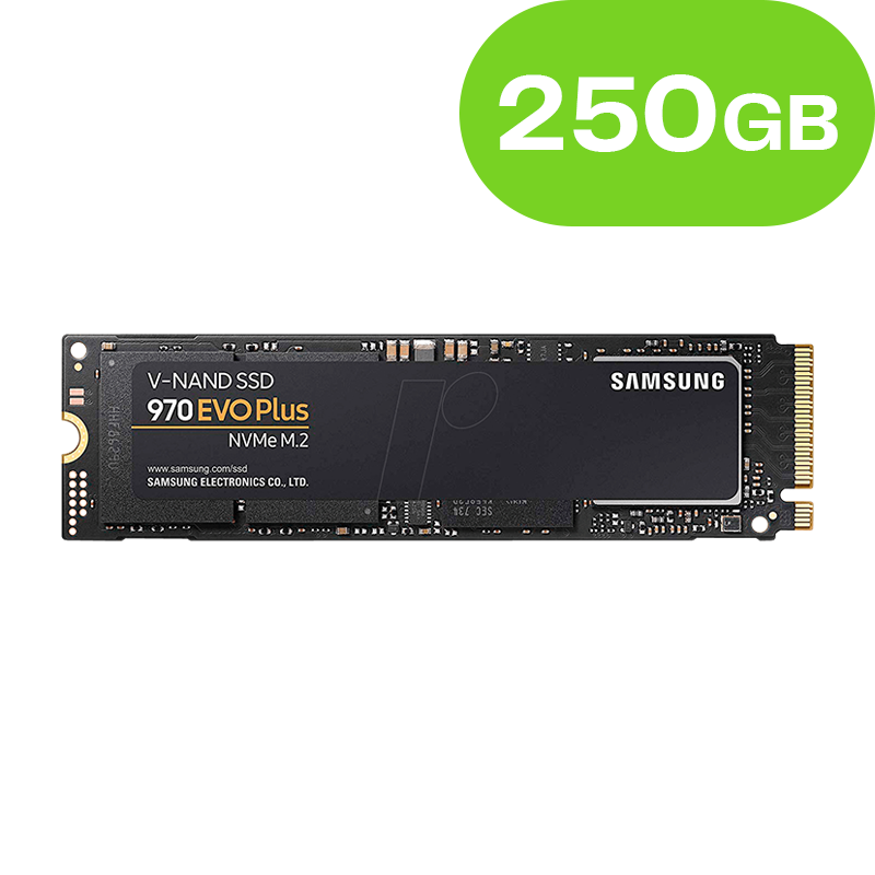 250GB Samsung SSD M.2 PCI-e 970 EVO Plus MZ-V7S250BW