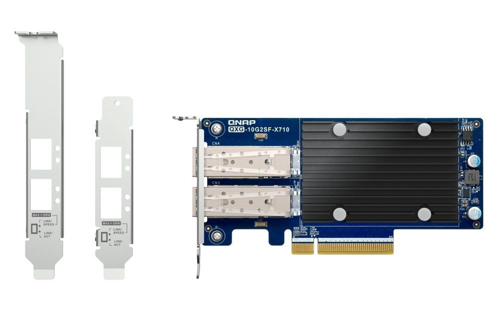 QNAP LAN Card 2x 10GbE SFP+ PCIe netwerkkaart QXG-10G2SF-X710