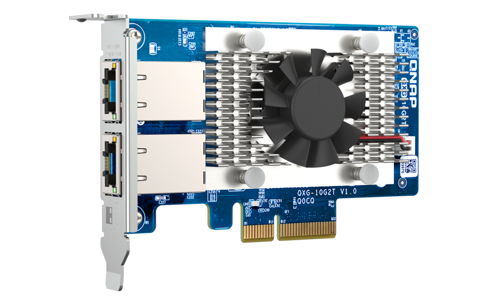 QNAP Dual-port BASET 10GbE network expansion card QXG-10G2T