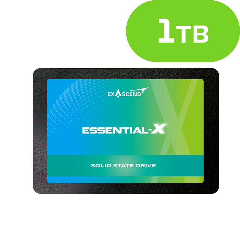 1TB Exascend Essential-X SATA3 2.5" SSD ES1TSSD25SAU
