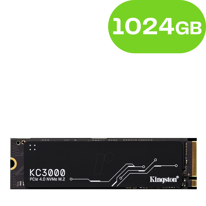 1024GB Kingston KC3000 PCIe 4.0 NVMe M.2 SSD