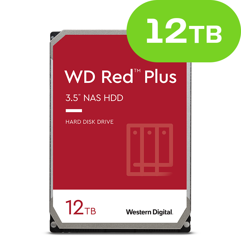 12TB WD RED Plus NAS HDD WD120EFBX