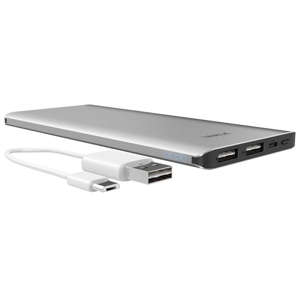 iWalk Chic 10000mAh Dual USB Powerbank Zilver