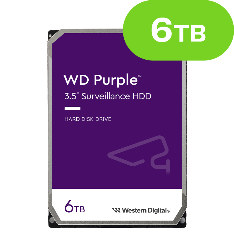 6TB WD Purple Surveillance WD64PURZ