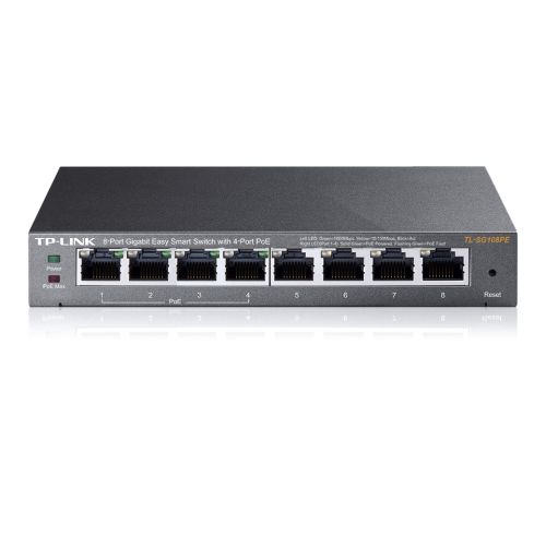 TP-LINK 8-Poorts Gigabit Easy Smart Switch TL-SG108PE