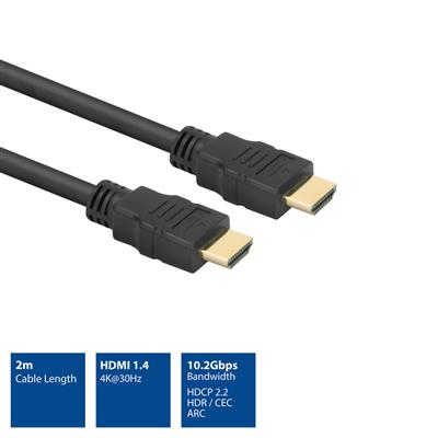 ACT HDMI High Speed kabel v1.4 HDMI-A male - HDMI-A male 2 meter