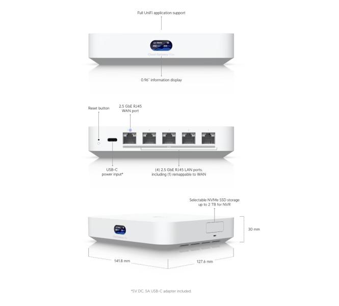 Ubiquiti UniFi Cloud Gateway Max (512 GB)