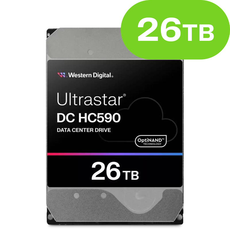 26TB Western Digital Ultrastar DC HC590 (SAS 12Gb/s) WUH722626AL52L4 512e/4Kn SE 0F59375
